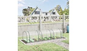 Outsunny PVC Transparent Mini Greenhouse, Steel Frame