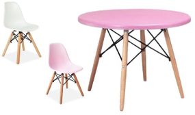 Children's Eiffel Style Chairs with 60cm Round Table Option