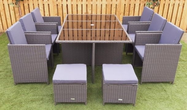 napoli 9pc rattan cube set