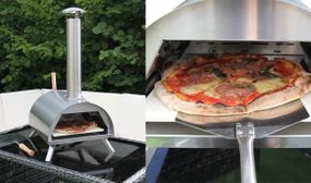 Outdoor Table Top Pizza Oven with Rain Cover Included