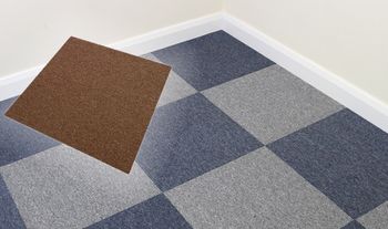 20 or 40 Pack of 50cm² Carpet Tiles - 6 Colour Options