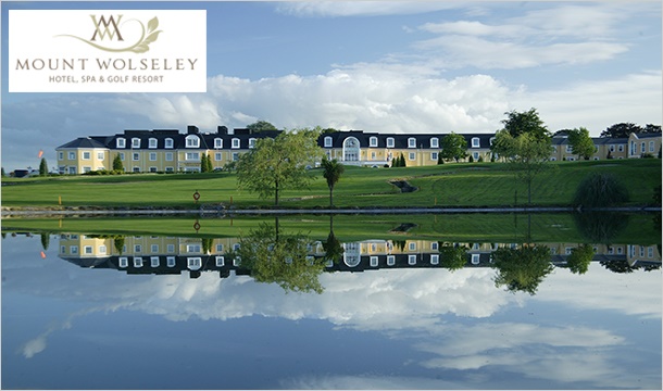 Spring/Summer Special. 2 Night Stay for 2 including Full Irish Breakfast, 4 Course Dinner, €40 Spa Credit, €20 Golf Credit and more at the Magnificent 4-star Mount Wolseley Hotel, Spa & Golf Resort