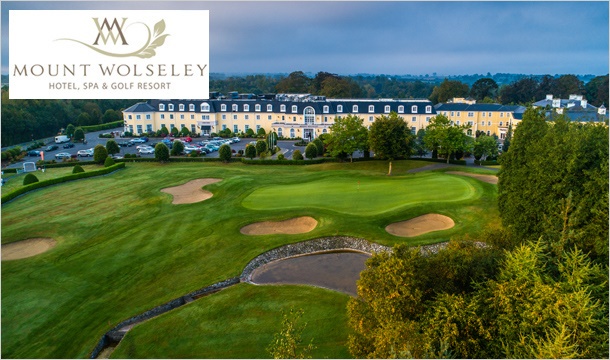 1 or 2 Nights B&B, delicious Evening Meal, Resort Credit, access to the extensive Leisure Facilities and more at the Mount Wolseley Hotel, Spa & Golf Resort, Carlow 