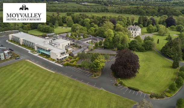 1 or 2 Nights B&B, upgrade to a Superior Room, option for a Main Course, Late Check out, 10% Discount off Green Fees and a 10% Discount Card for Kildare Village at Moyvalley Hotel & Golf Resort, Co. Kildare