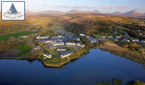 1, 2 or 3 Night Summer B&B Stay for 2 People with a Delicious 2-Course Dinner & Late Checkout at Óstán Loch Altan Hotel, Donegal