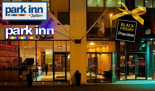 BLACK FRIDAY PREVIEW: 1, 2 or 3 Night Belfast City Escape for 2 people with Breakfast, a Bottle of House Wine and a 2pm Late Check-Out at the Park Inn by Radisson, Belfast