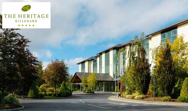 €154 for 1 Night B&B for 2 in a Deluxe Room including €50 Hotel Credit, 10% off Spa and Thermal Suite access at the Heritage Killenard,