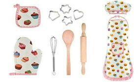 11 Piece Children's Baking Set - 3 Colours