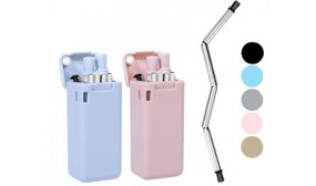 Premium Collapsible Sustainable Eco Friendly Drinking Straws