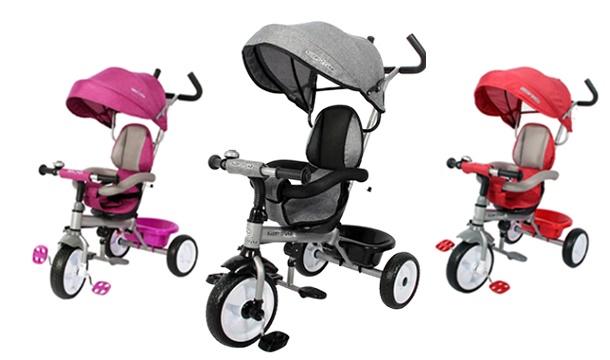 €59.99 for a Kids Easy Steer Pedal Tricycle Stroller - 18 Months - 3 Years