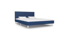 Bed Frame Blue Fabric 150x200 cm 5FT King Size