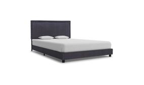 Bed Frame Dark Grey Fabric 120x190 cm 4FT Small Double