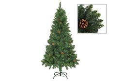 Artificial Christmas Tree with Pine Cones Green 150 cm