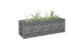 Gabion Raised Bed Galvanised Steel 90x30x30 cm