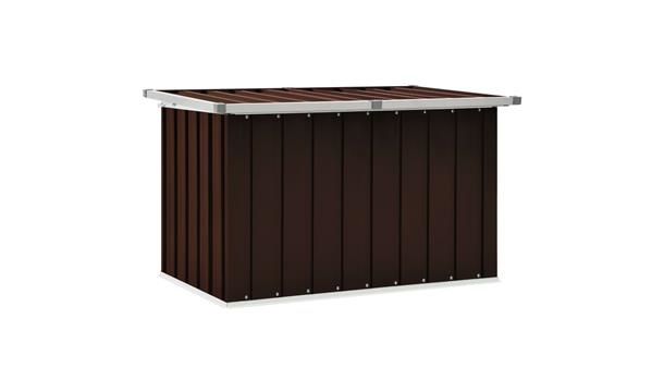 Brown Galvanised Steel Garden Storage Box - Pigsback.com