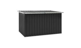 Extra Large Anthracite Galvanised Steel Garden Storage Box 