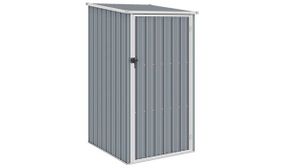 Garden Shed Grey 87x98x159 cm Galvanised Steel