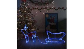 Reindeer and Sleigh Christmas Decoration Outdoor 252 LEDs