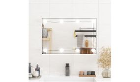 Wall Mirror with LED Lights 40x60 cm Glass Rectangle