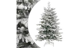 Artificial Hinged Christmas Tree with Flocked Snow 180 cm