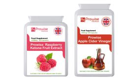 Raspberry Ketones & Apple Cider Vinegar Weight Loss Combo Pack - 60 Capsules