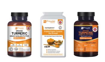 Turmeric Curcumin with Black Pepper & Ginger 120 Capsules - 3 Strength Options