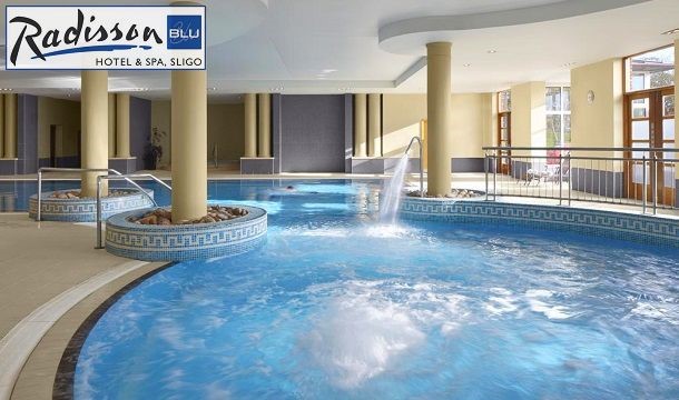 1 Night Luxury Sligo Escape for 2 People Including a Bottle of Wine when Dining, Spa Credit, Access to the Leisure Facilities and a Late Checkout at the Stunning Radisson Blu Hotel & Spa, Sligo