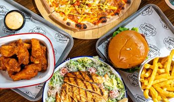 Limited Offer - Delicious Lunch for 2 including Main Course with a side and choice of soft drink each at Ruby’s Bar & Grill, Point Square, Dublin