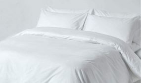 100% Cotton Complete Duvet Cover Set, 200 Thread Count, Duvet Cover, Fitted Sheet & Pillowcases