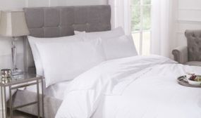 Complete White Bedding Set Easy Care Non Iron Percale