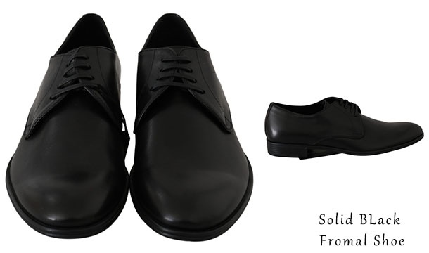 solid black dress shoes