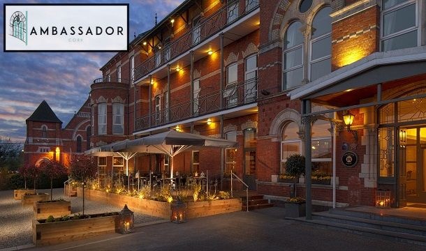 1 or 2 Nights B&B for 2 People With an Evening Meal Option, Cocktail Each & Full Use of the Health Club with Scandinavian Sauna at the 4-star Ambassador Hotel, Cork City