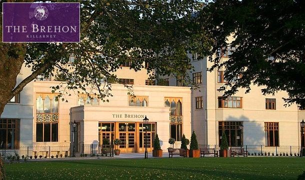 1 or 2 Nights Luxury B&B Escape for 2 including an Upgrade to a Superior Room, Spa Credit and Vitality Suite Passes at the Stunning Brehon Hotel, Killarney