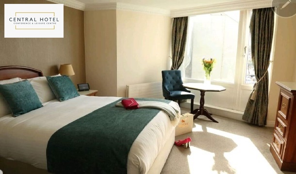 1, 2 or 3 Night B&B Stay for 2 People including a 2-Course Meal and Late Check out at the Central Hotel, Donegal