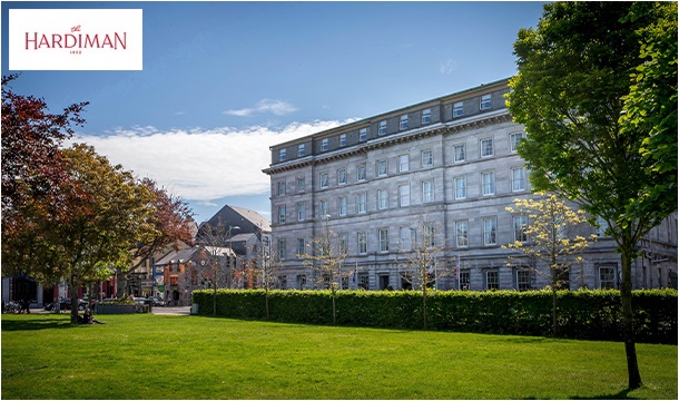 1 or 2 Nights B&B, Deluxe Bedroom Upgrade, Evening Meal with a Glass of Wine, Spa Credit, Lazy Late Check out and more at The newly refurbised Hardiman, Eyre Square, Galway (formerly Hotel Meyrick)