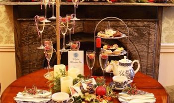 Festive Afternoon Tea for 2 People with a Bottle of Prosecco Option @ The Old Music Shop at The Castle Hotel