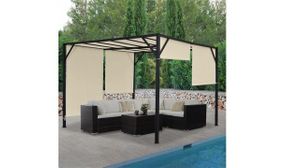 Pergola with Fabric Panels