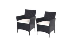 2 x Rattan Garden Chairs in 4 Colours