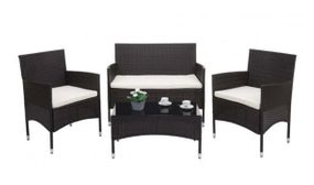 Cannes 4 Seater Rattan Lounge Set