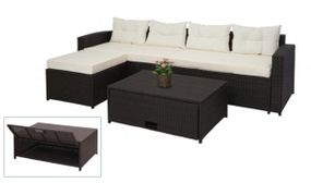 Naples 5 Seater Rattan Set with Storage Compartment