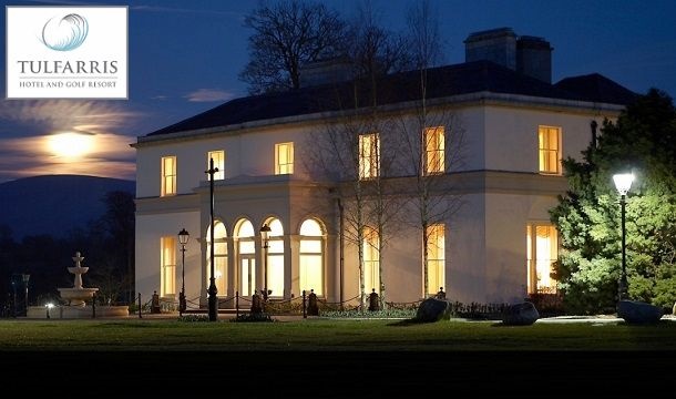 1 Night B&B Stay for 2 People Including a Main Course Dinner on One Evening, a Glass of Prosecco Each, Late Check Out and More at the stunning Tulfarris Hotel & Golf Resort