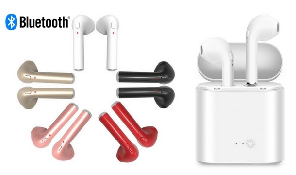 CLEARANCE: €8.99 a for a Pair of Apple/Android Compatible Wireless Earbuds in 5 Colours