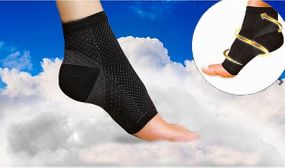 7-Point Foot Guardian Compression Sleeve for Aching Heels and Feet 