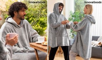 Innovagoods Oversized Fleece Hooded Blanket