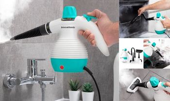 InnovaGoods Multi-purpose, 9-in-1 Hand-held Steamer with Accessories