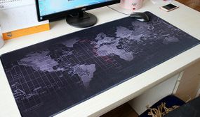 Large World Map Office Mouse Pad