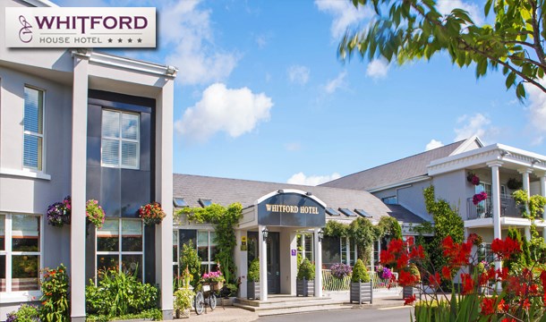 1 Night or 2 Nights for 2 people including Full Irish Breakfast, a Glass of Wine each on arrival, €30 Spa Credit, Late Checkout & Full Use of the Leisure Club at the 4-Star Whitford House Hotel, Wexford