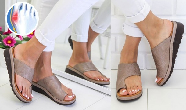 €12.99 for OrthoSupport Bunion Correction Platform Sandals