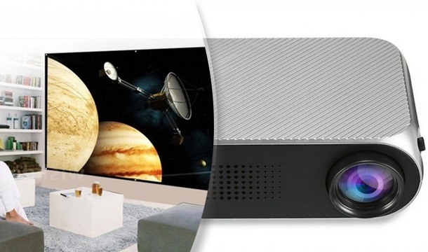 84 Inch Portable Projector Screen ( €11.99) or LED Mini Projector ( €54.99)