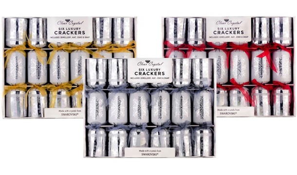 €24.99 for Luxury Christmas Crackers with Six Swarovski Elements Jewellery Pieces